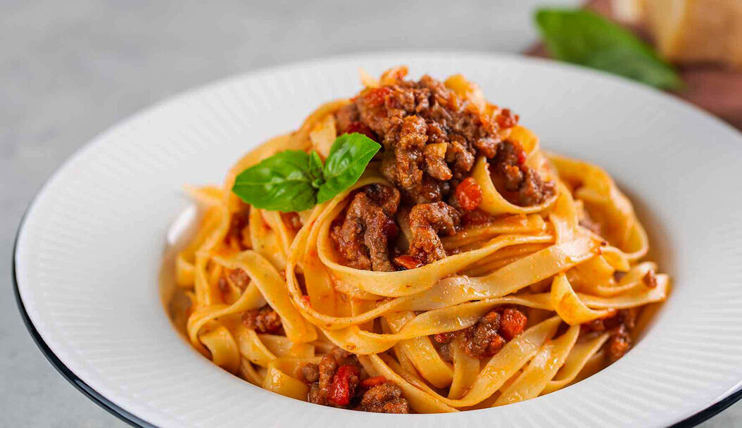 Pasta romagnola servita al ristorante