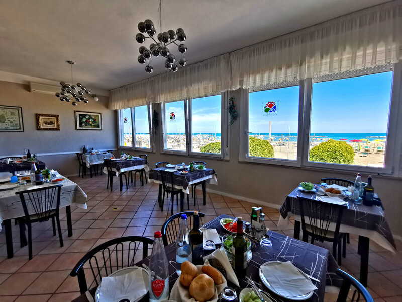 sala da pranzo hotel vistamare